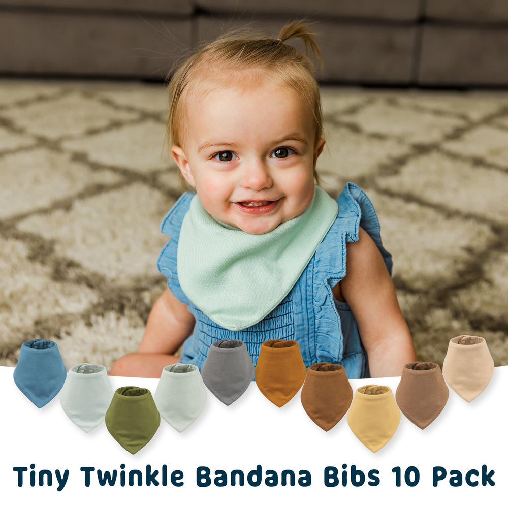 Tiny Twinkle 10-pack for baby boy set adds color and versatility.