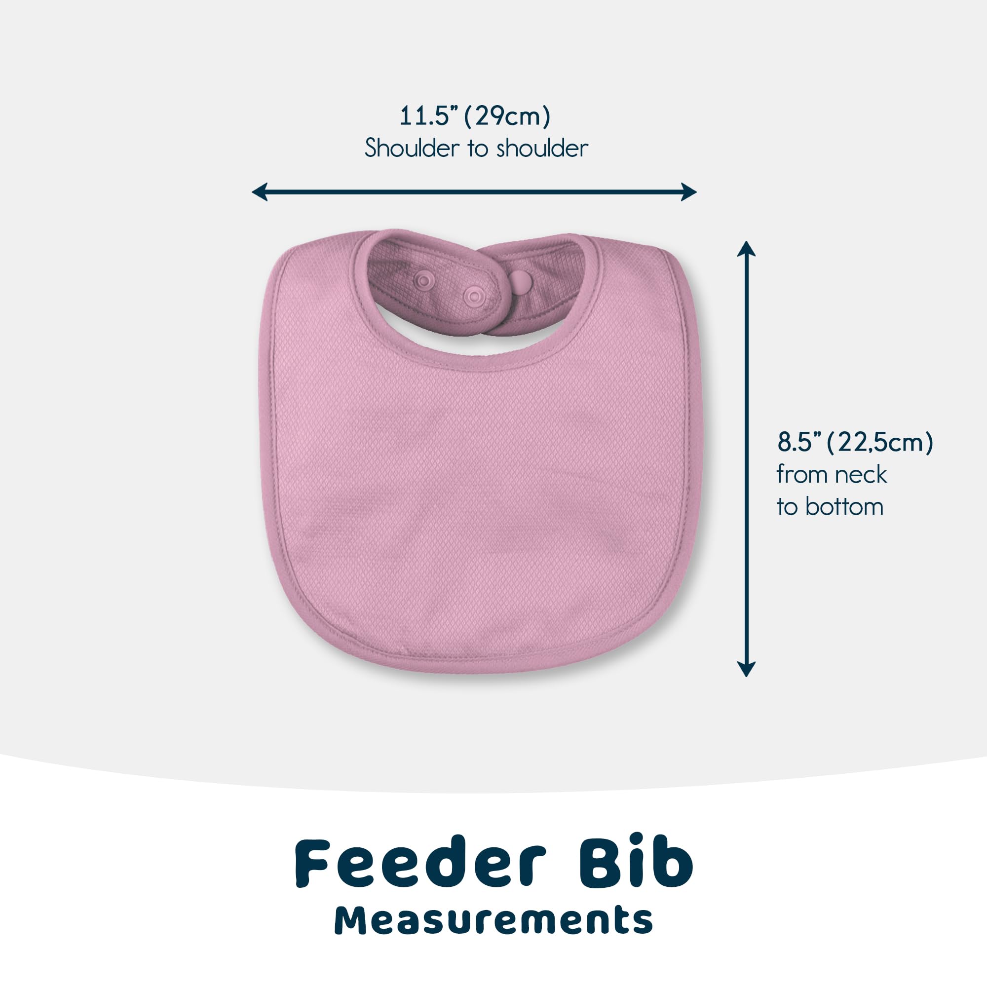 Tiny Twinkle bibs in neutral prints match any outfit.