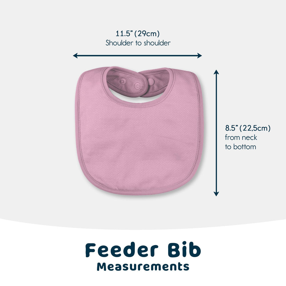 Tiny Twinkle bibs in neutral prints match any outfit.
