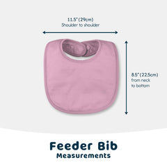 Tiny Twinkle bibs in neutral prints match any outfit.