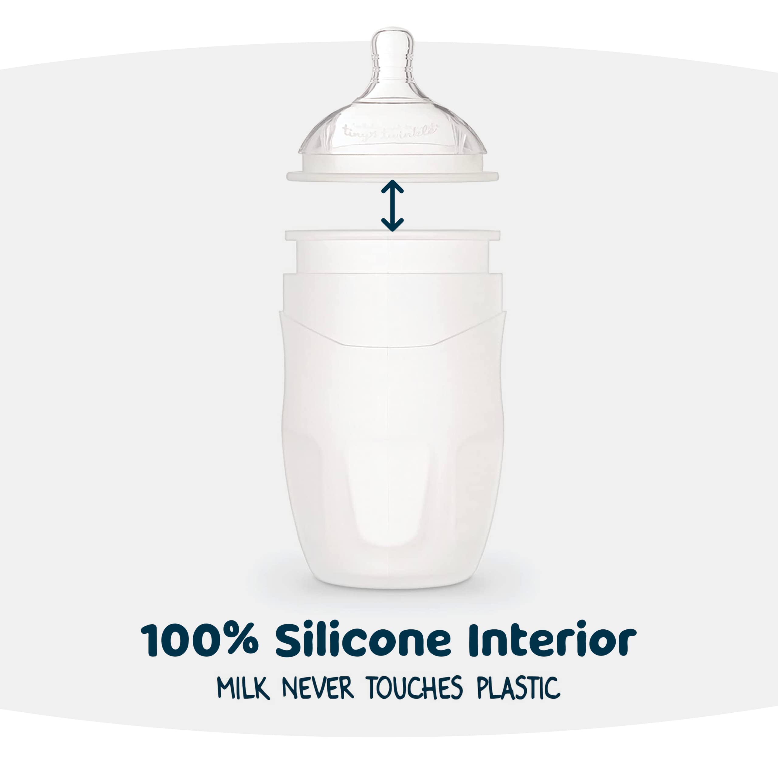 Tiny Twinkle bottle double vent design supports easier feeds