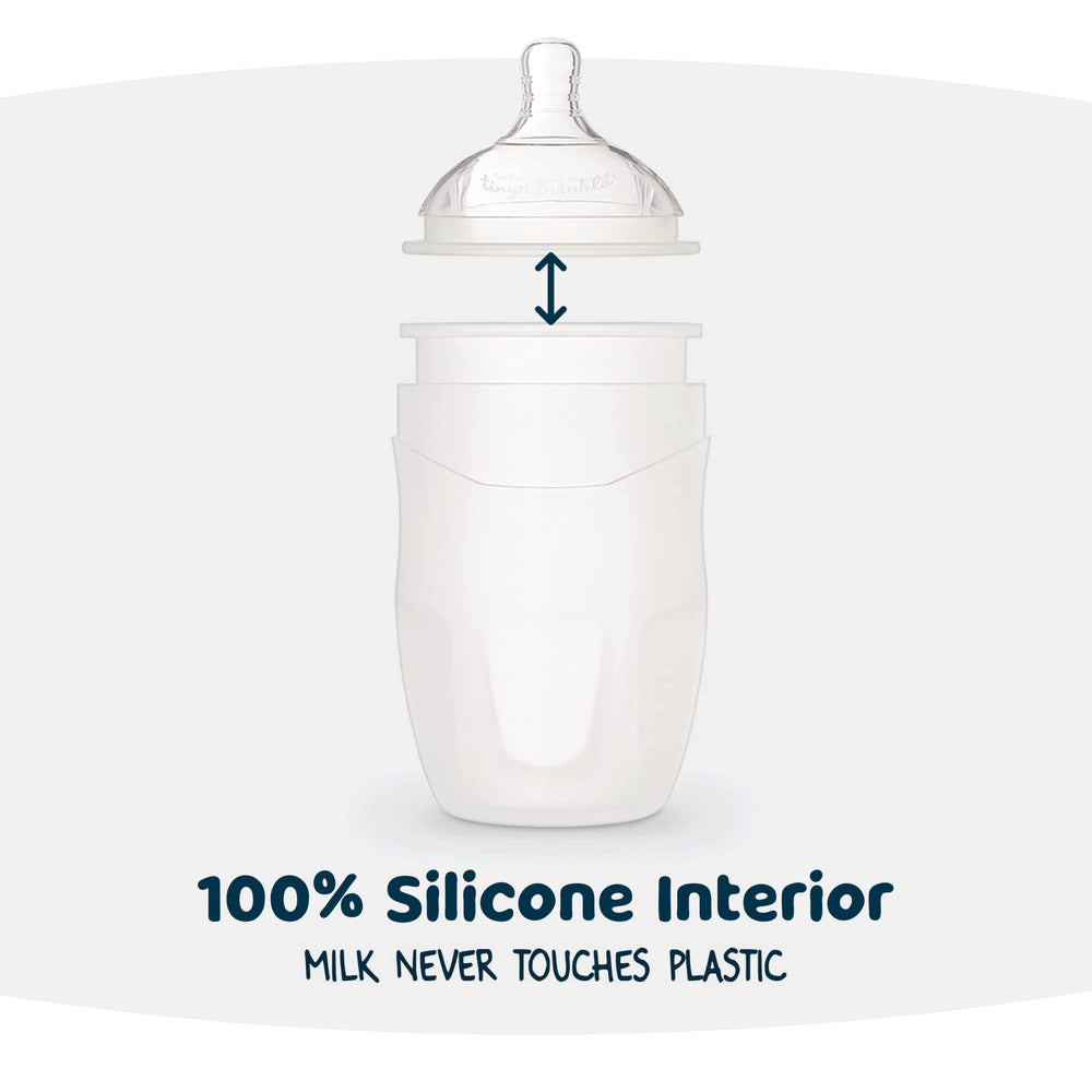 Tiny Twinkle bottle double vent design supports easier feeds