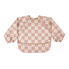 Close-up of Tiny Twinkle elastic cuffs on the long-sleeve bib.