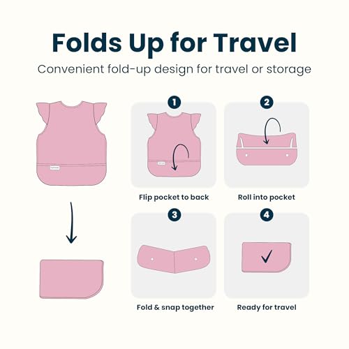 Tiny Twinkle fast drying bib dries quickly after spills