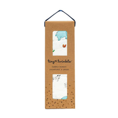 Tiny Twinkle Kaffle Swaddle blanket with soft fabric for breathable newborn comfort.