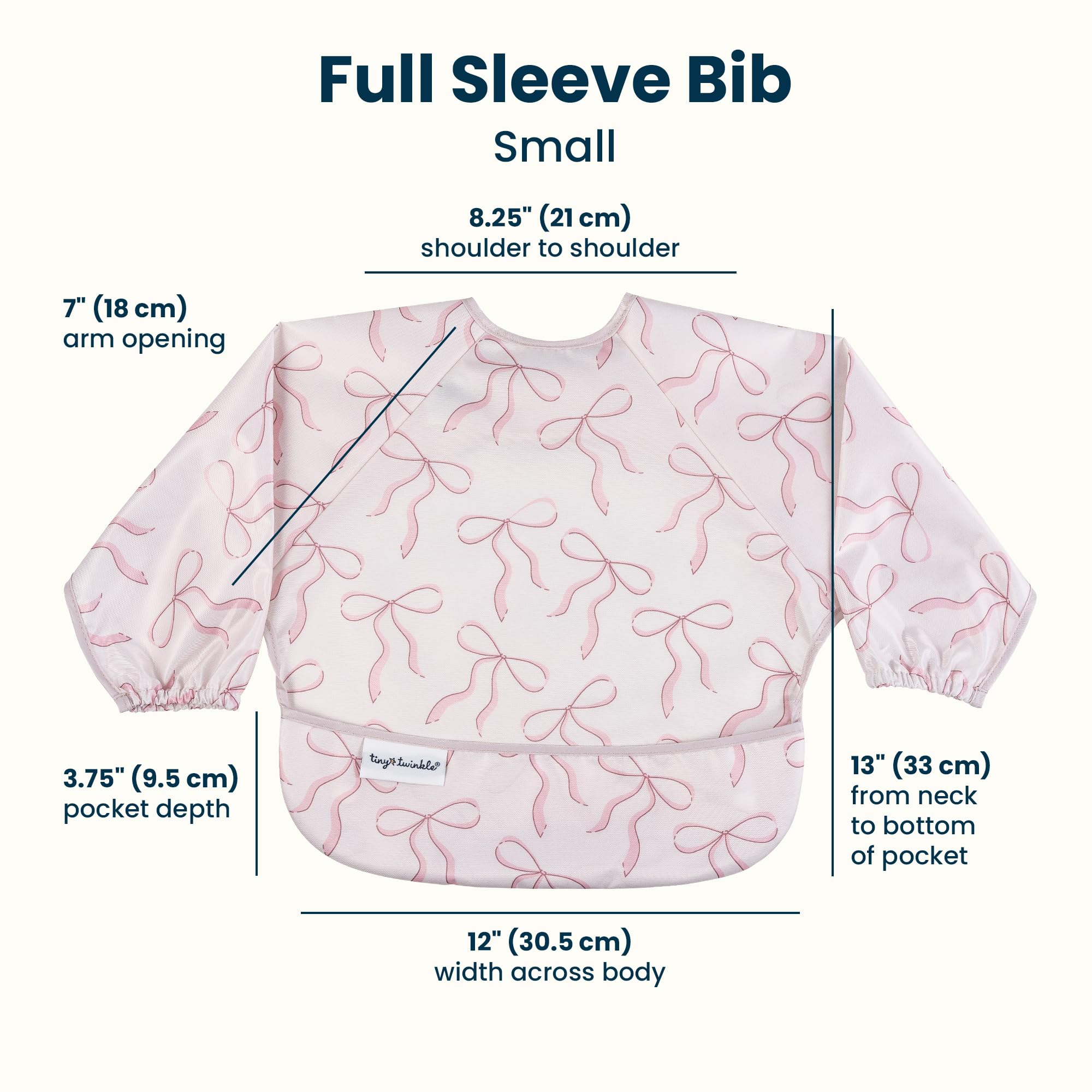 Tiny Twinkle quick-dry fabric dries fast after spills and washes.