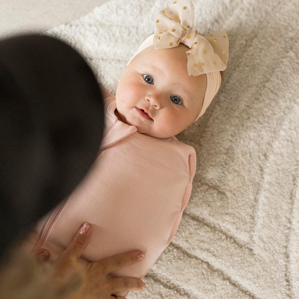 Tiny Twinkle sleep sack is machine washable for easy cleanup.