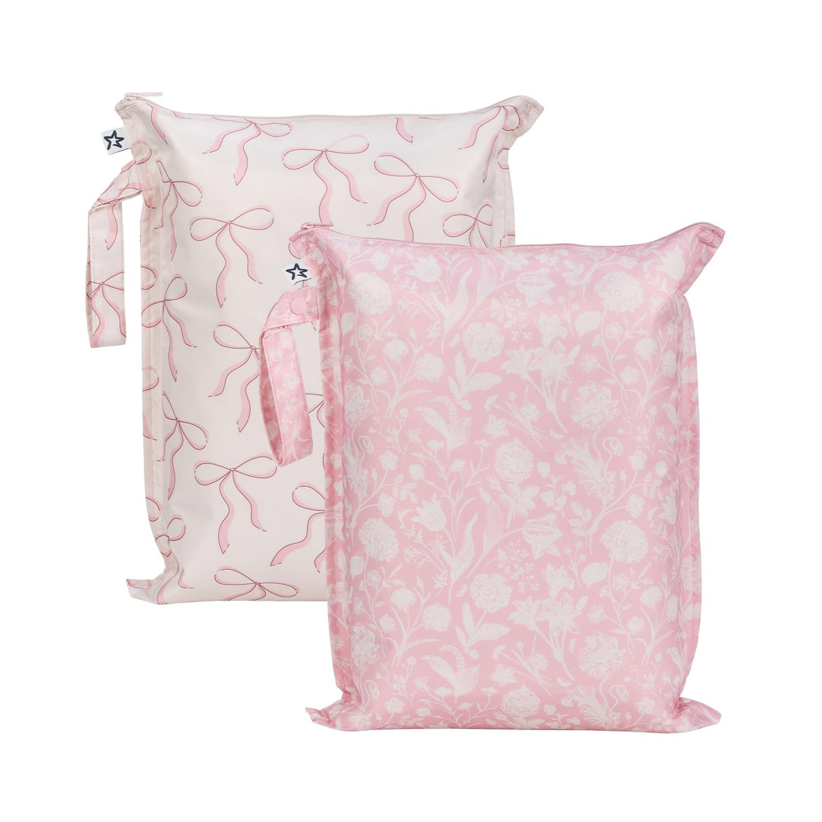Tiny Twinkle mess-proof wet bag 2-pack for organized travel and diaper storage