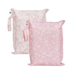 Tiny Twinkle mess-proof wet bag 2-pack for organized travel and diaper storage