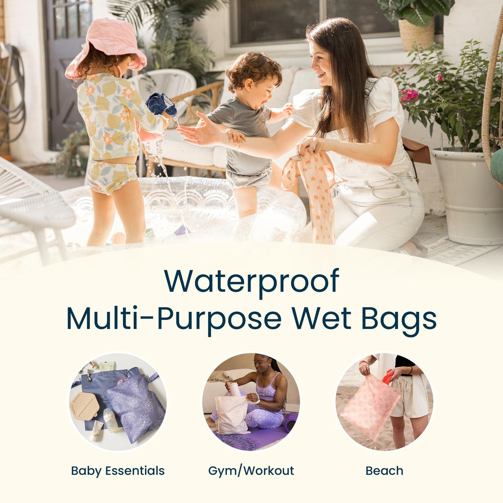 Tiny Twinkle Mess-Proof Wet Bag certified non-toxic for peace of mind.