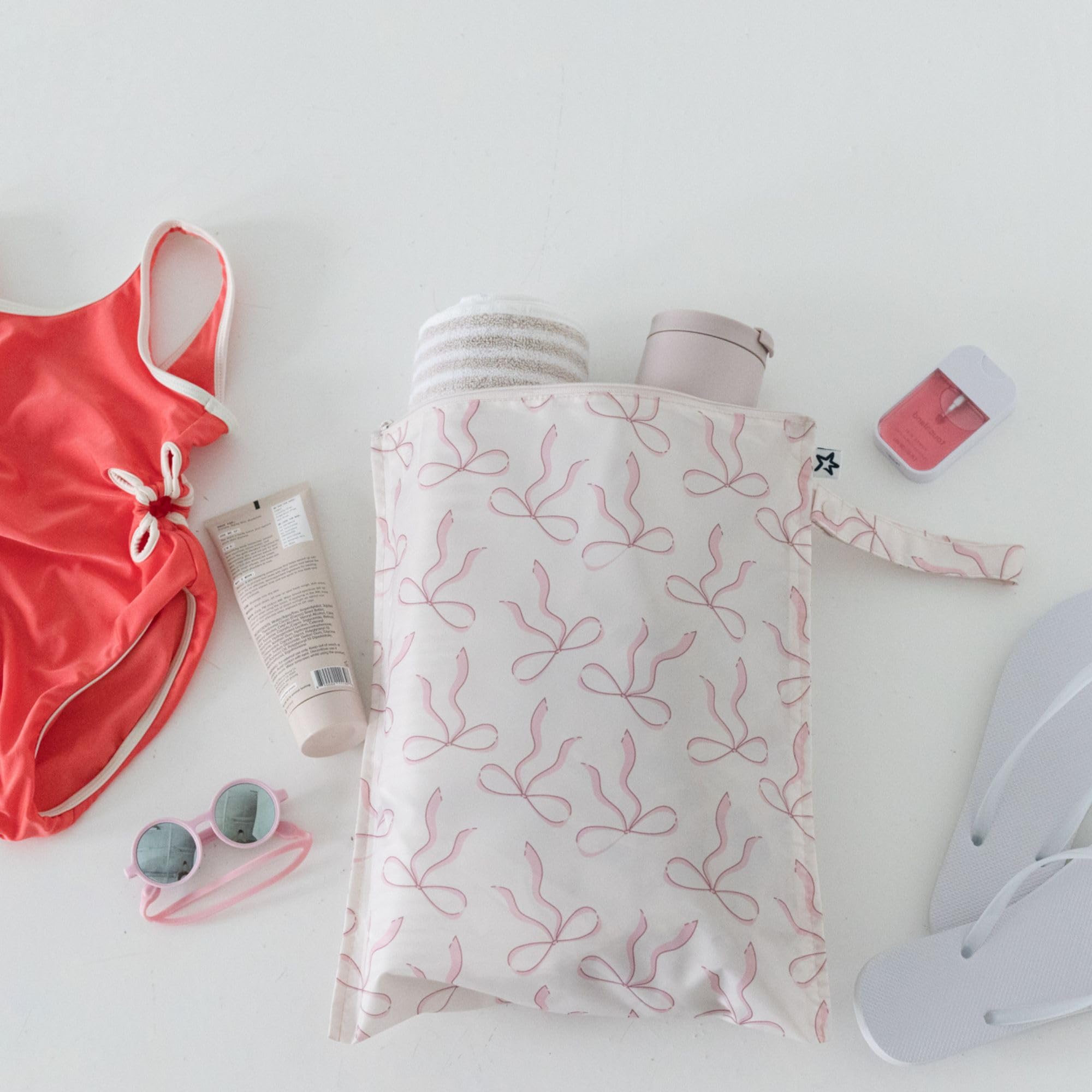 Tiny Twinkle fold-flat wet bag fits in small spaces