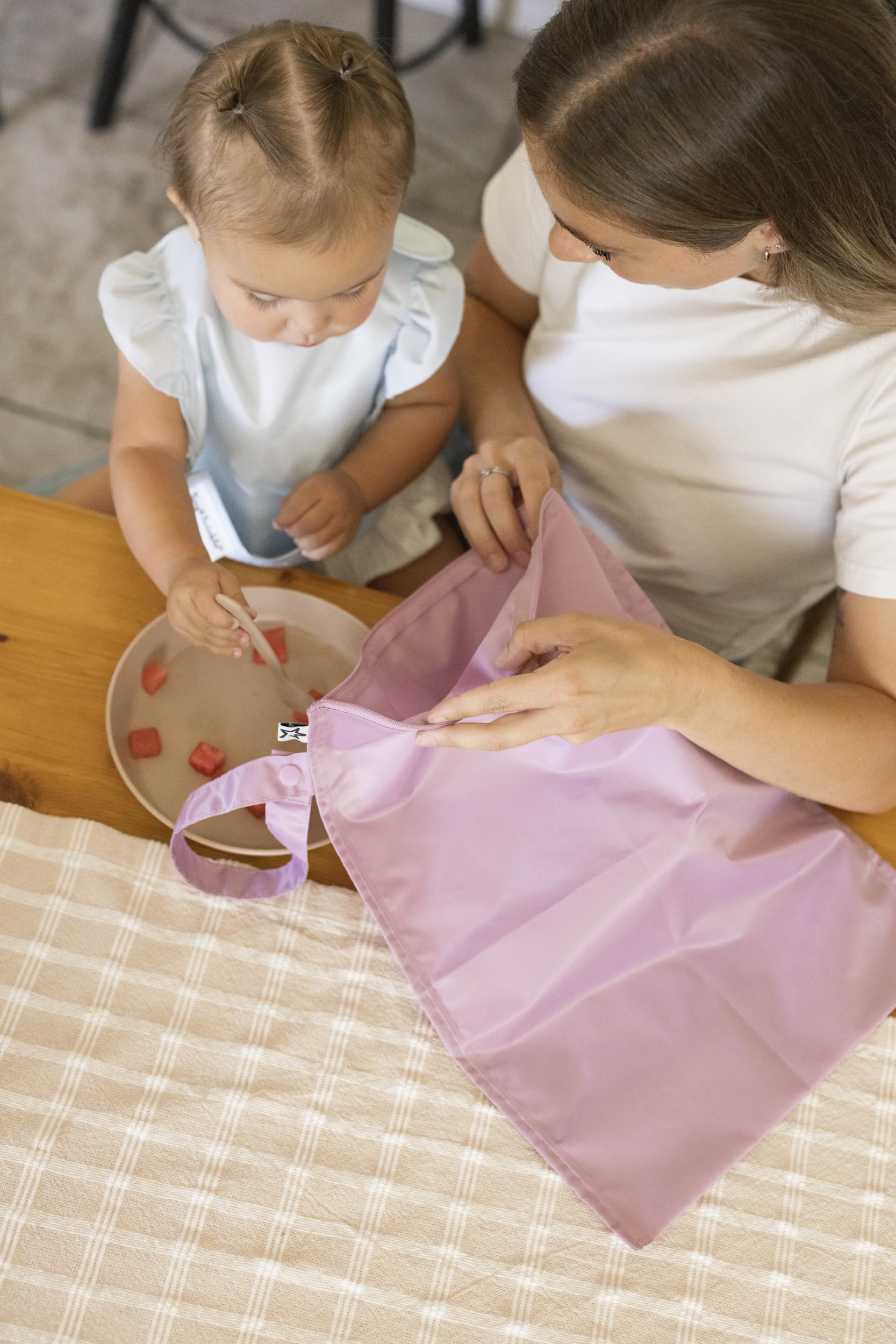 Tiny Twinkle Mess Proof Wet Bag heat-sealed seams prevent leaks
