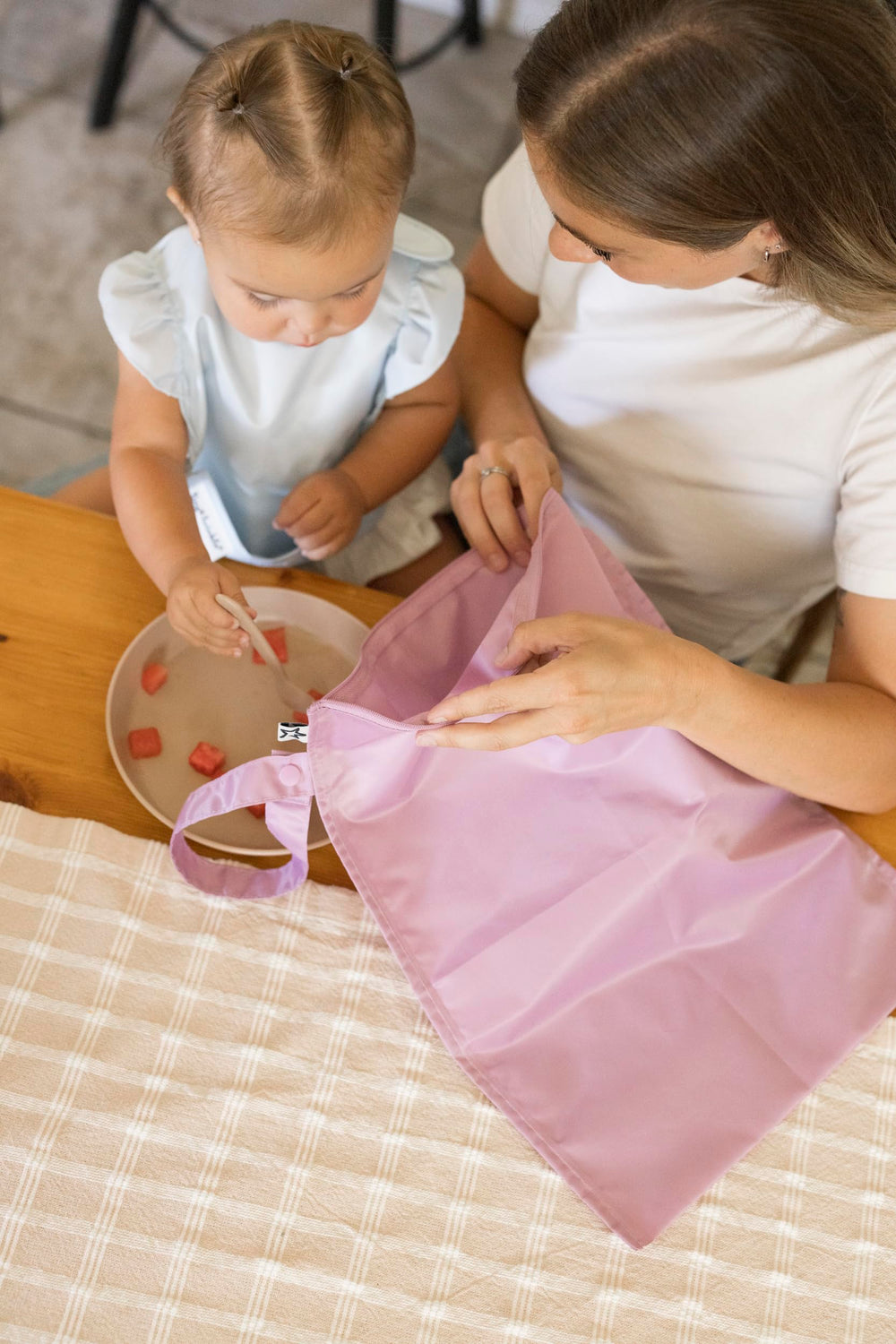 Tiny Twinkle Mess Proof Wet Bag heat-sealed seams prevent leaks