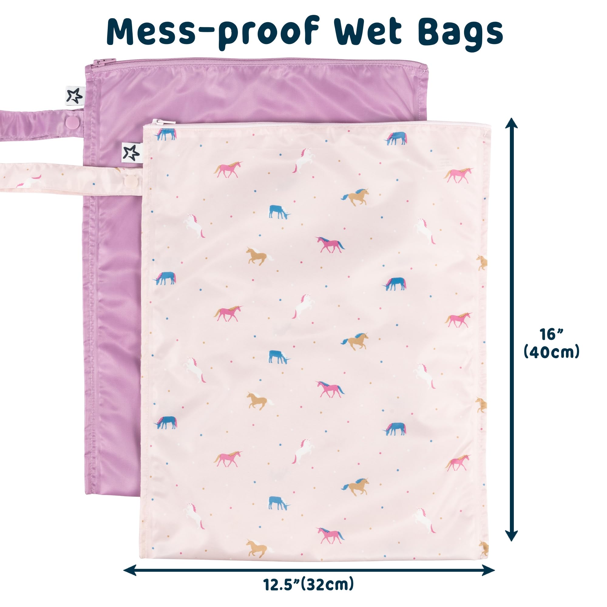 Tiny Twinkle Mess Proof Wet Bag swimsuit storage shows a compact pouch for pool days