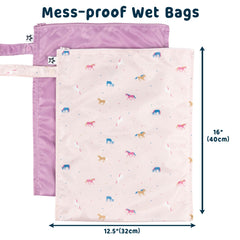 Tiny Twinkle Mess Proof Wet Bag swimsuit storage shows a compact pouch for pool days