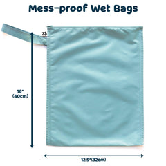 Tiny Twinkle wet bags folded flat for compact travel storage