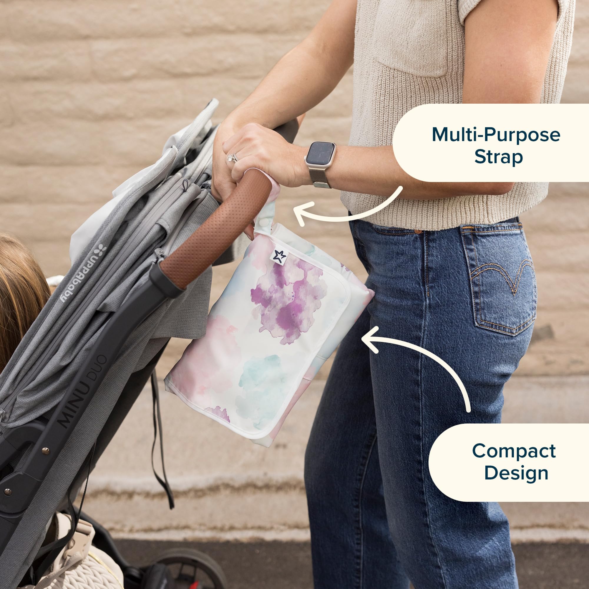 Tiny Twinkle compact design fits in bags and car seats for on-the-go care.