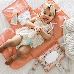 Tiny Twinkle portable changing pad waterproof-material resists spills