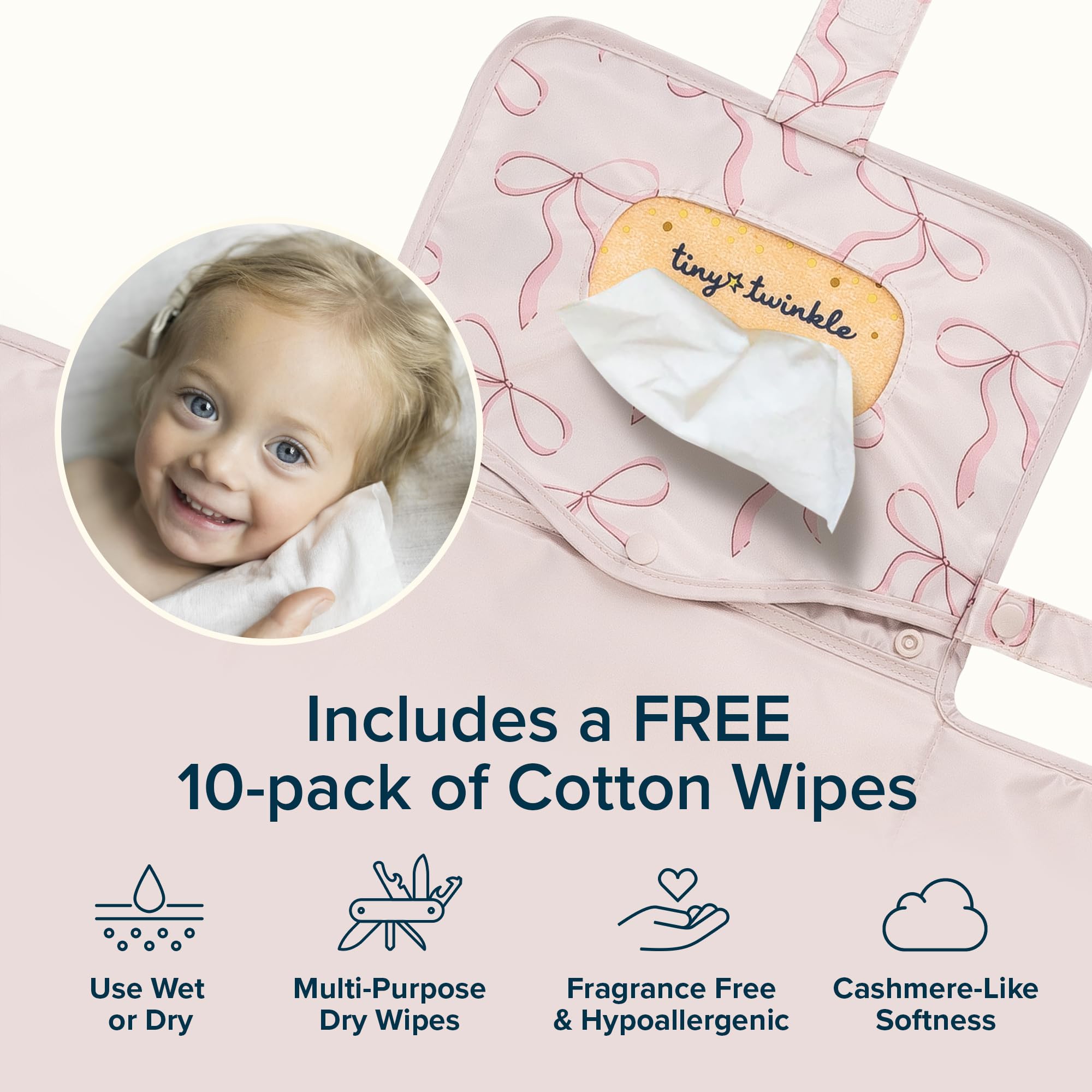 Tiny Twinkle keeps diapers and creams organized within reach