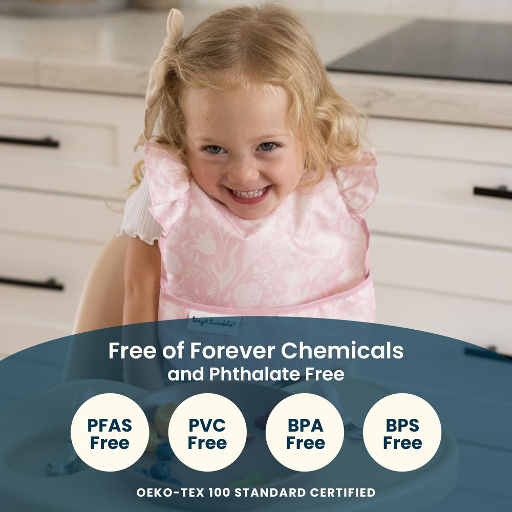 Tiny Twinkle recycled rpet fabric bib supports sustainability