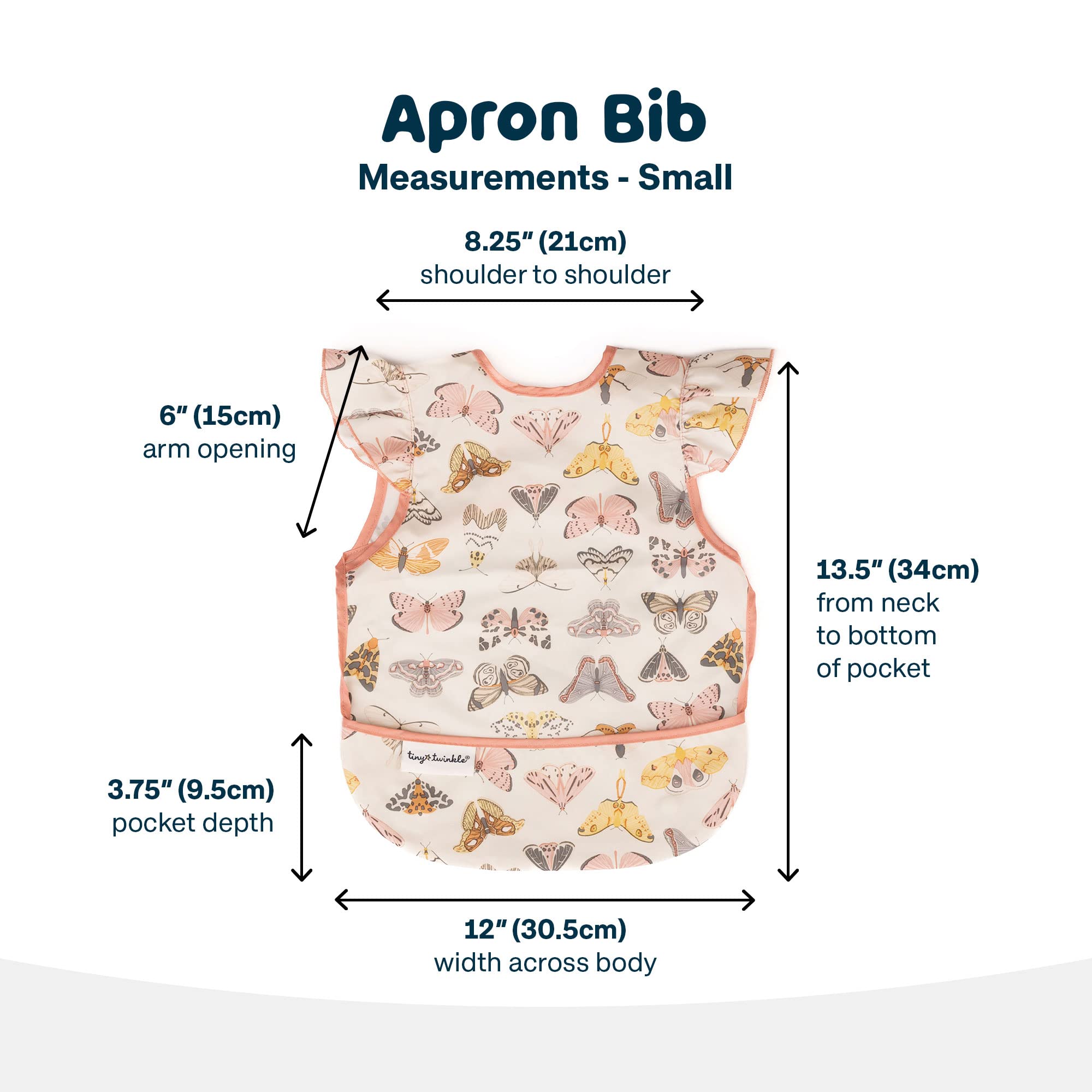 Tiny Twinkle skin friendly bib keeps delicate skin comfy.
