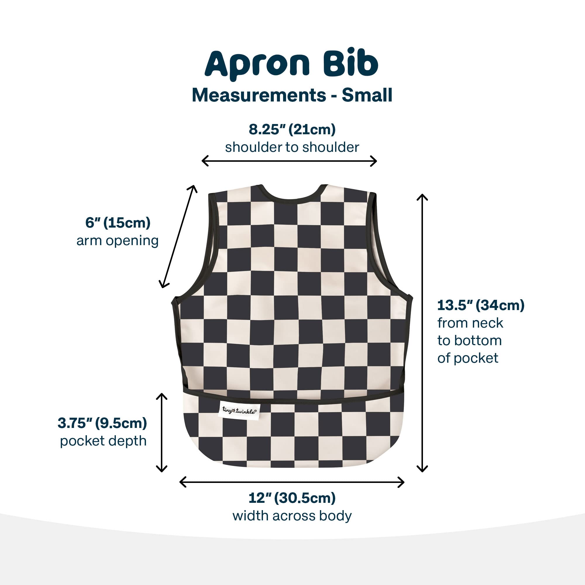 Tiny Twinkle soft lightweight bib provides comfy wear during busy meals.