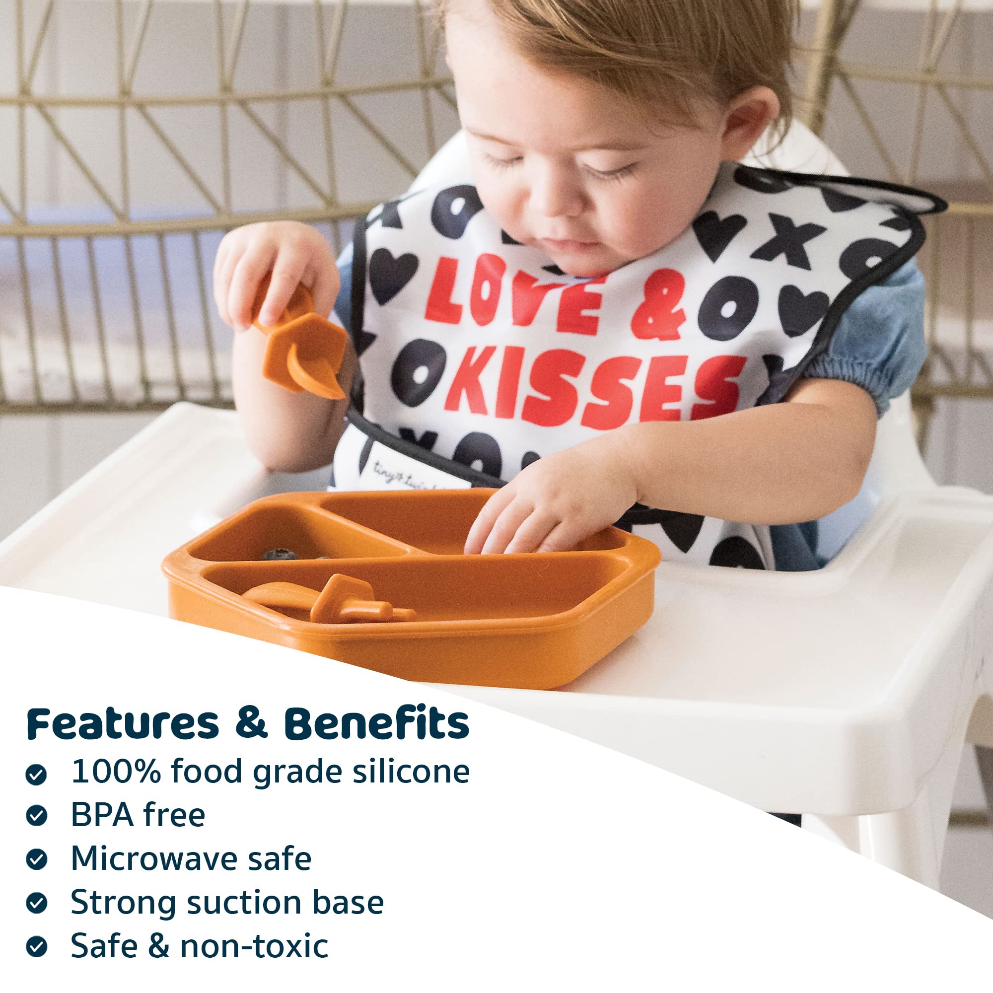 Tiny Twinkle sturdy-unbreakable plate withstands toddler mealtime wear