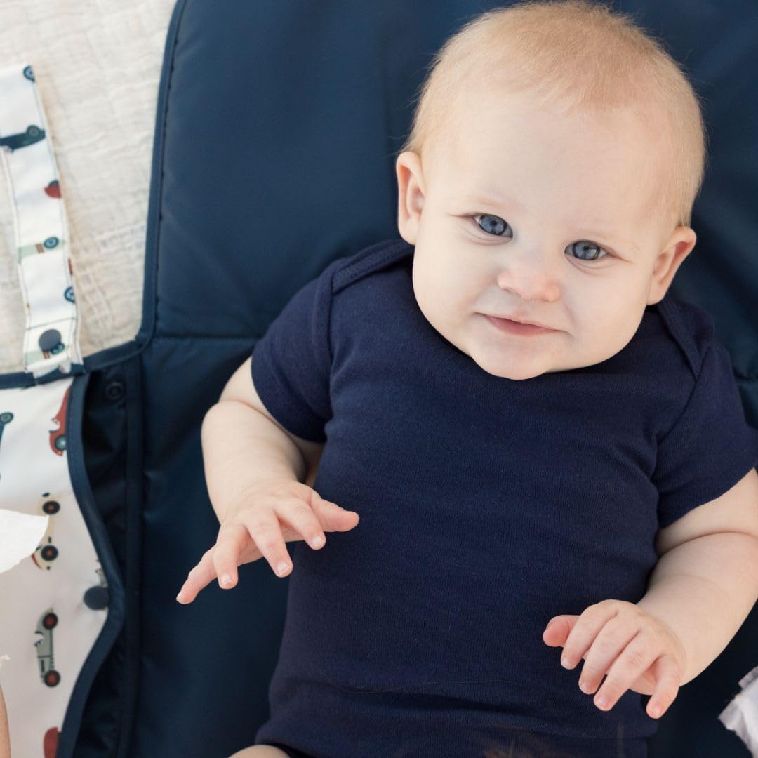 Tiny Twinkle travel-ready pad fits in bags for on-the-go diaper changes.