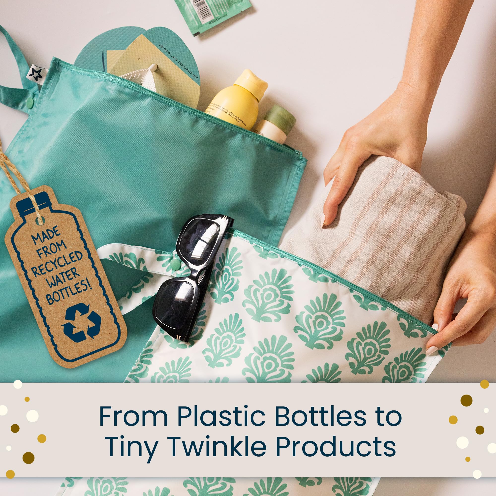 Tiny Twinkle Wet Bag travel-friendly in diaper bags for quick, clean transitions.