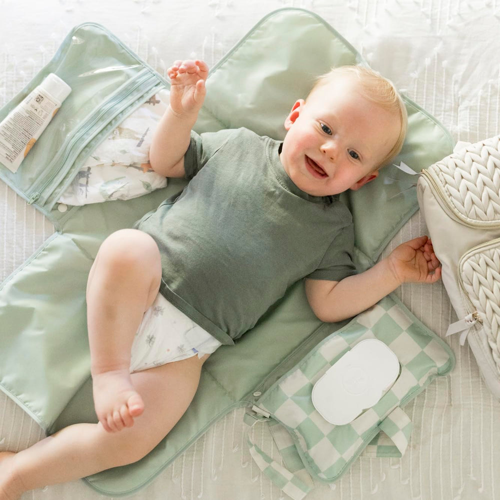 Tiny Twinkle wipe-clean surface ready for mess-free diaper changes