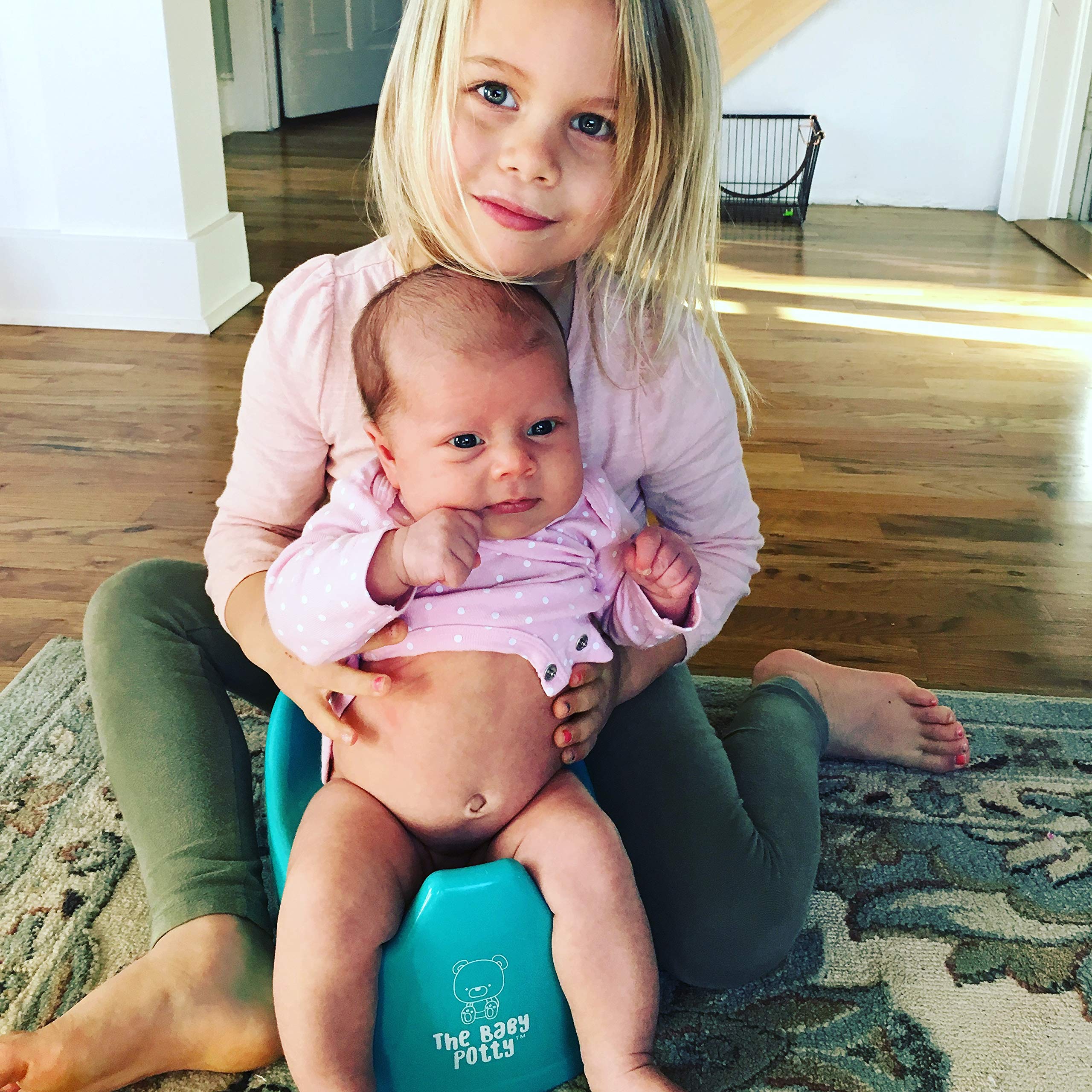 Tiny Undies Baby Potty is easy to carry in diaper-free bags or travel gear.