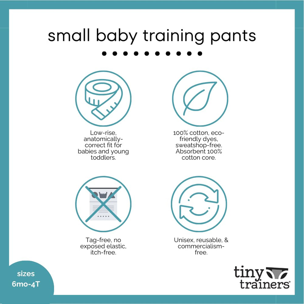 Tiny Undies Tiny Trainers eco-friendly dyes color styles safely.
