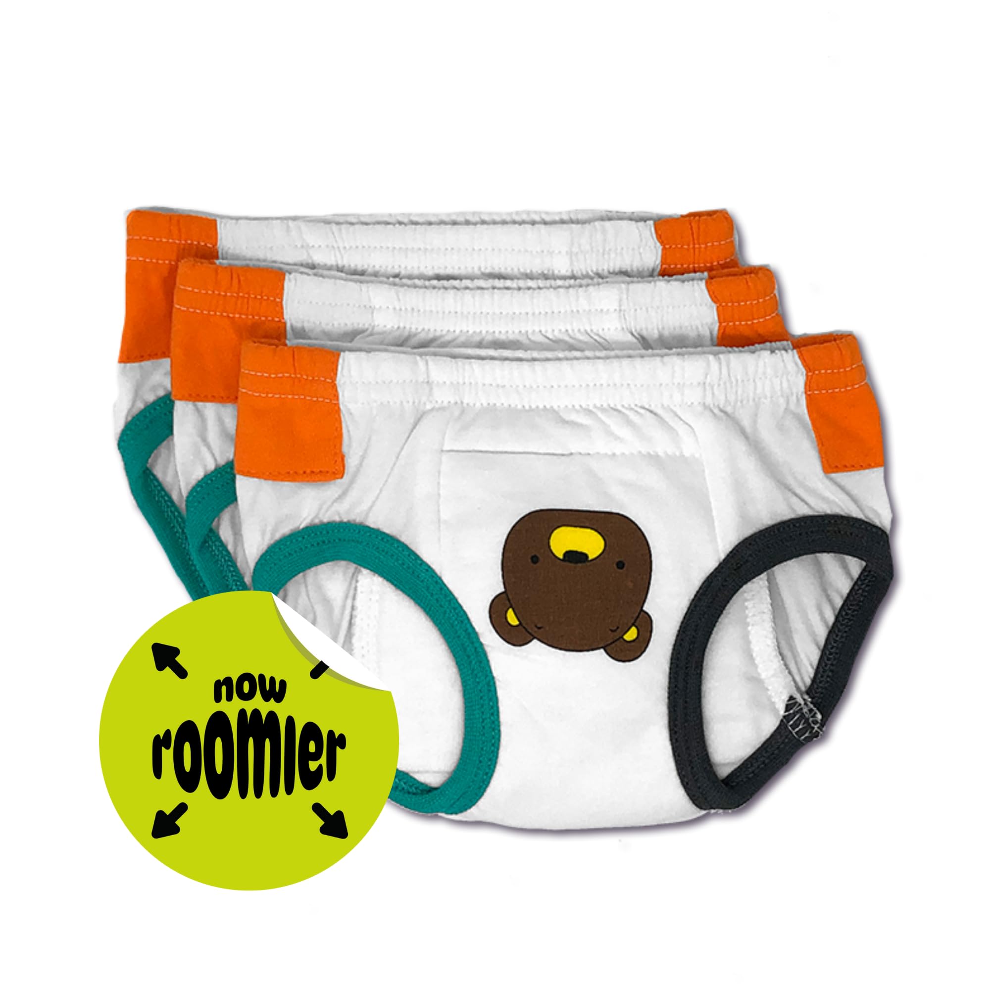 Tiny Undies Tiny Trainers soft cotton fabric for sensitive skin during EC.