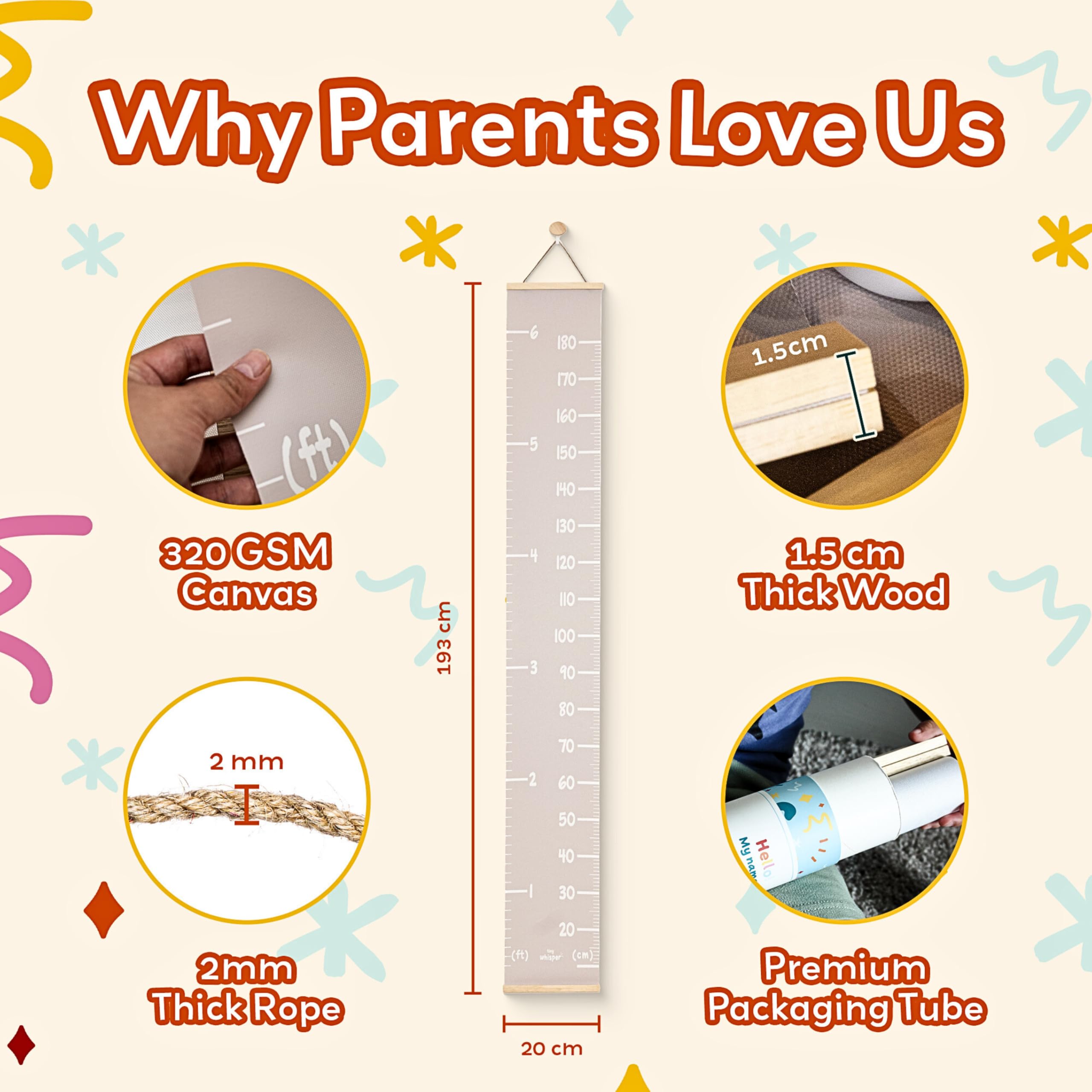 Tiny Whisper customizable chart labels for personal milestones