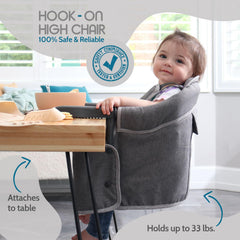 Tinybow foldable travel high chair ready for packing and travel