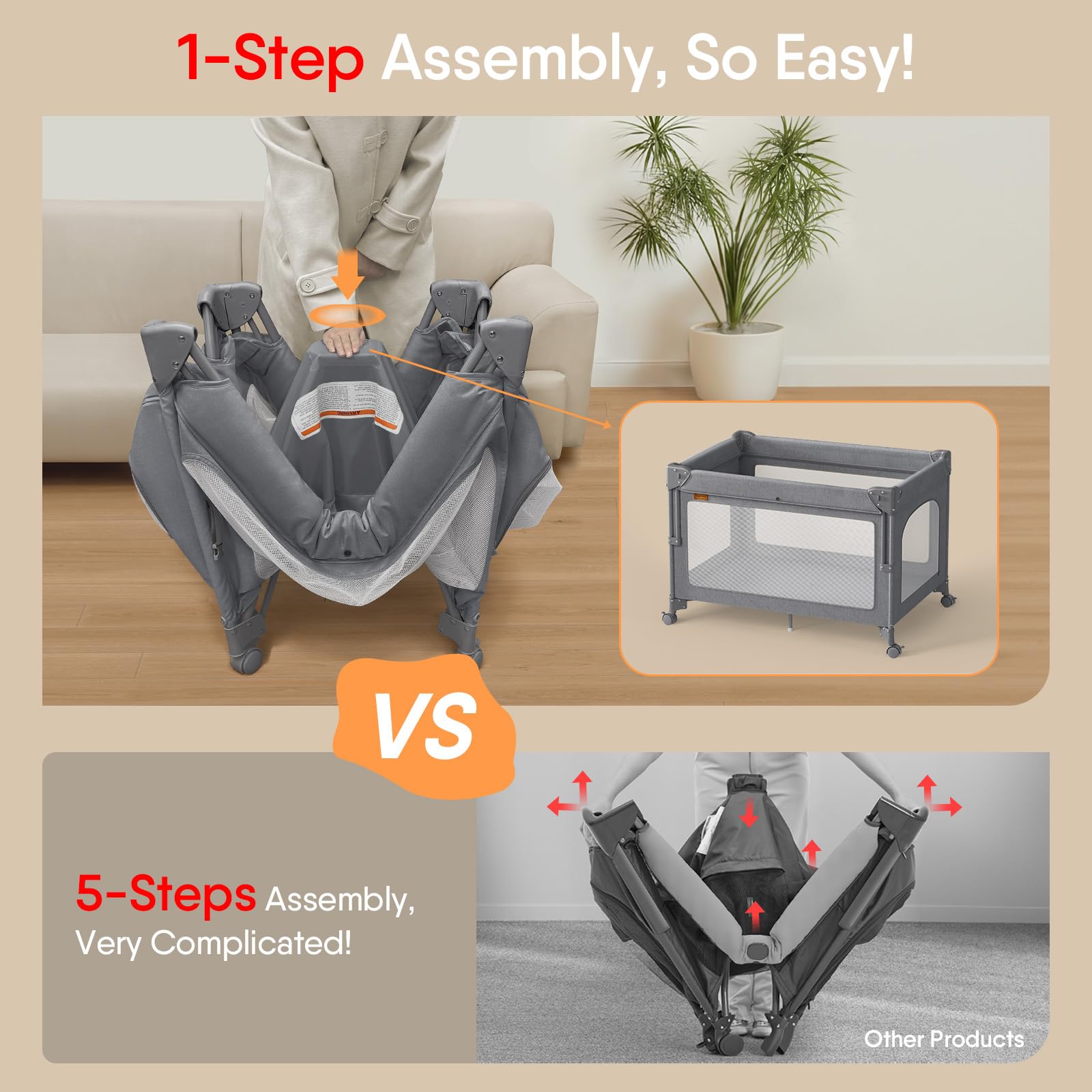 TinyGlow compact fold demonstrates quick setup for travel or visits.