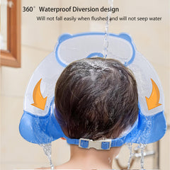 TinyGuardian diving-goggle style bath visor adds playful focus during baths.