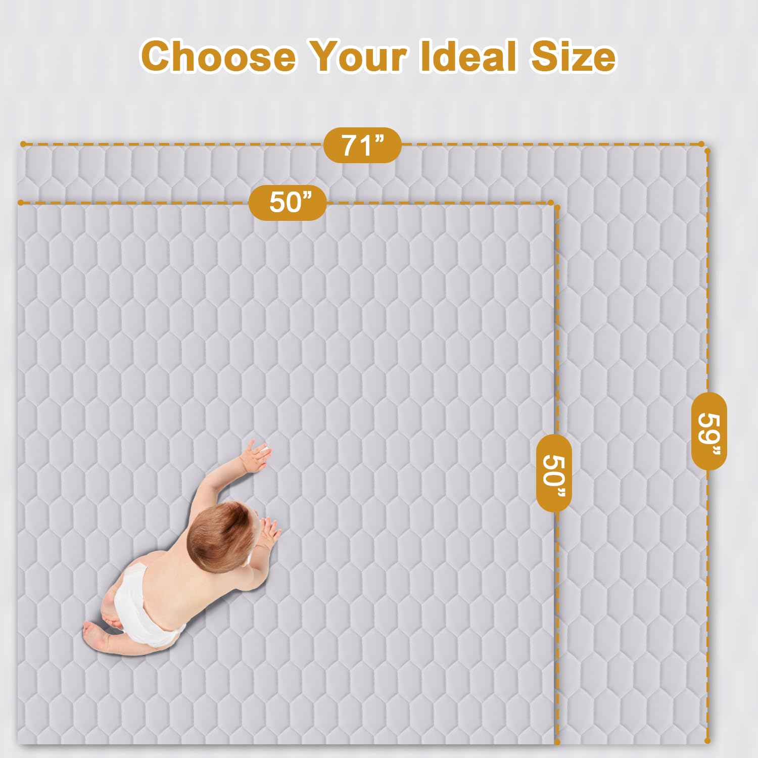 Ideal for infants, crawlers, and toddlers to explore freely