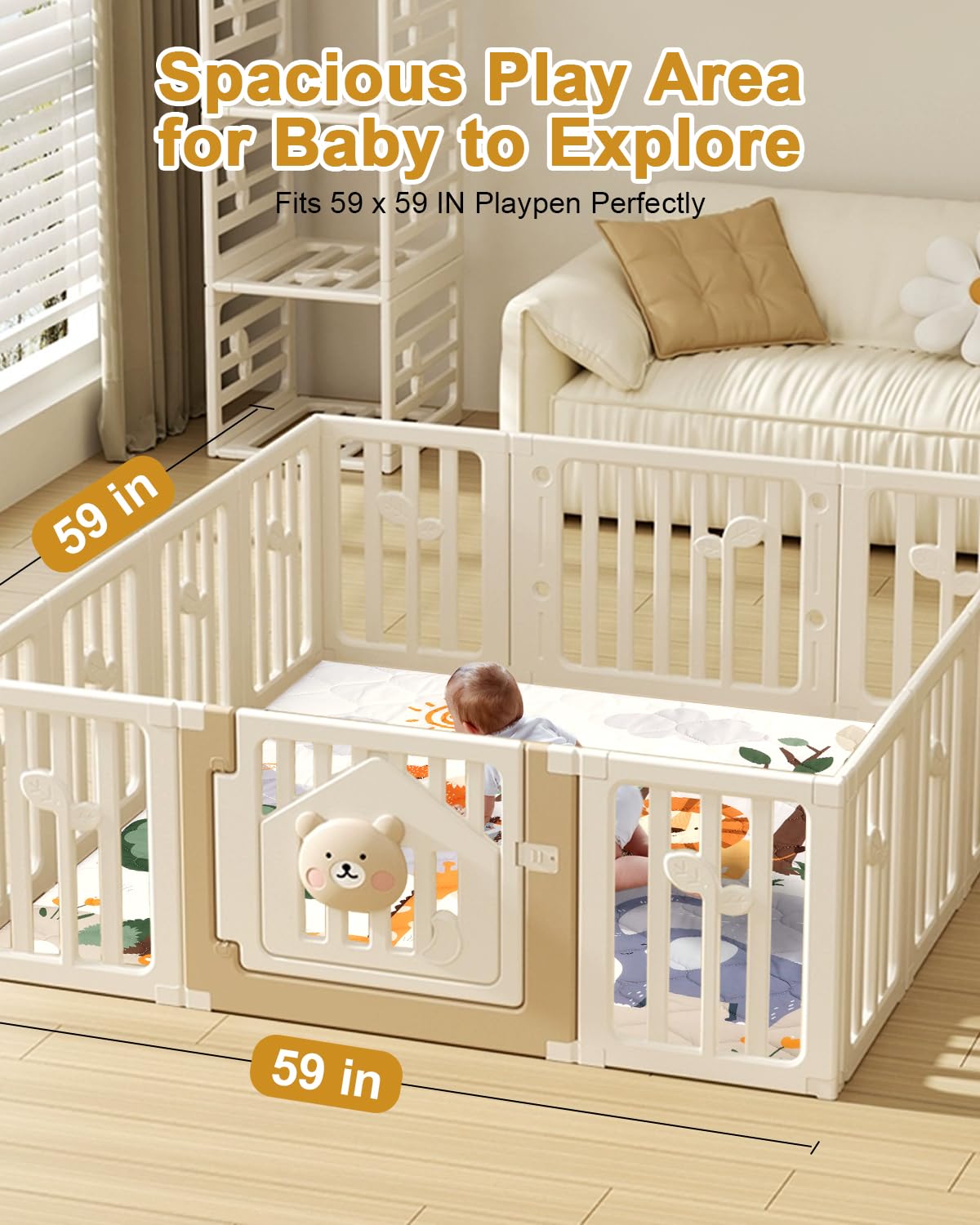 TinyHarbo mat uses non-toxic materials for safe play sessions.