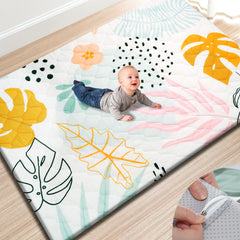 TINYHARBO Premium Foam Play Mat cover, easy to wash after spills.
