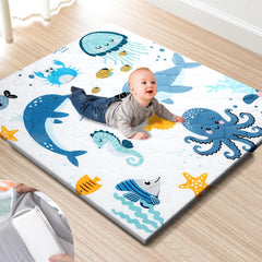 TINYHARBO premium play mat cover, removable and washable for quick cleanup.