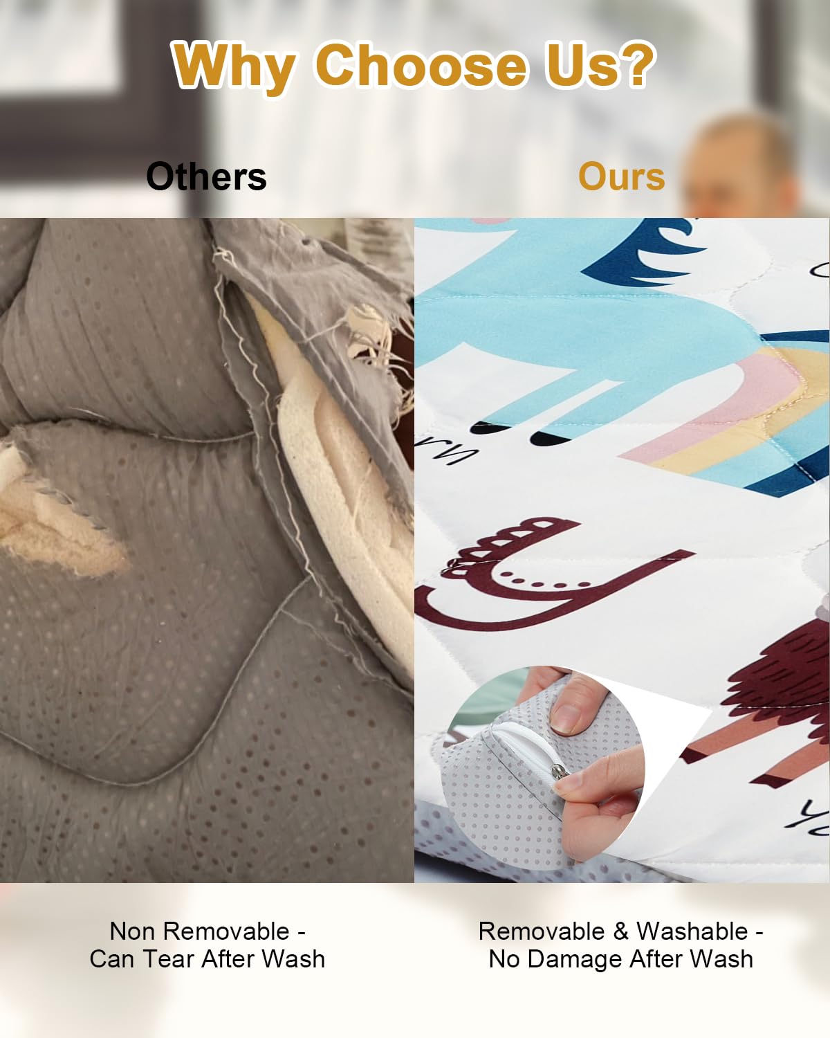 TINYHARBO in-use infant scene demonstrates versatile play for babies.