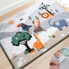 TINYHARBO Premium Foam Baby Play Mat padding, cushioned surface for safe floor time