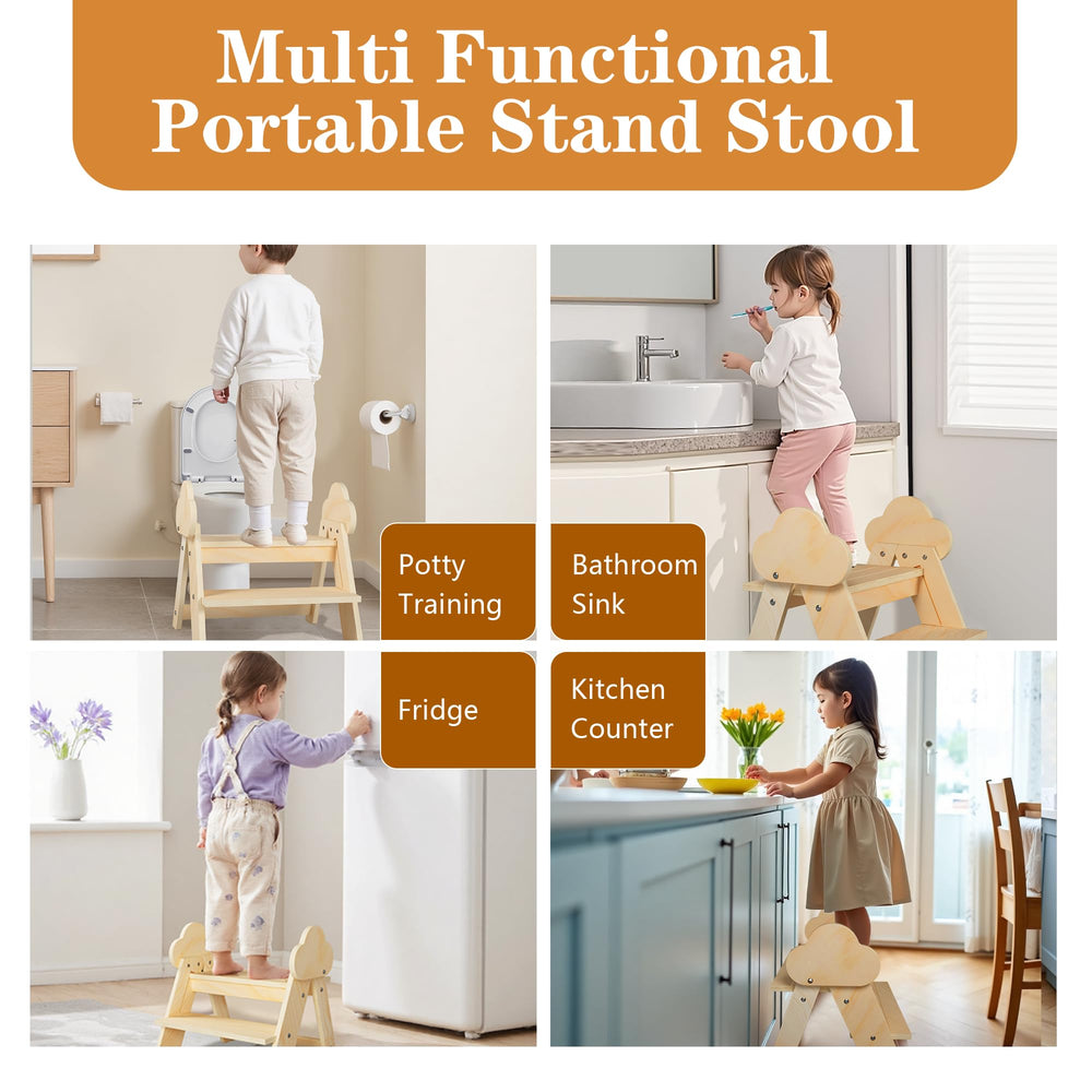 TinyHaven easy assembly folding stool, quick setup for busy families.