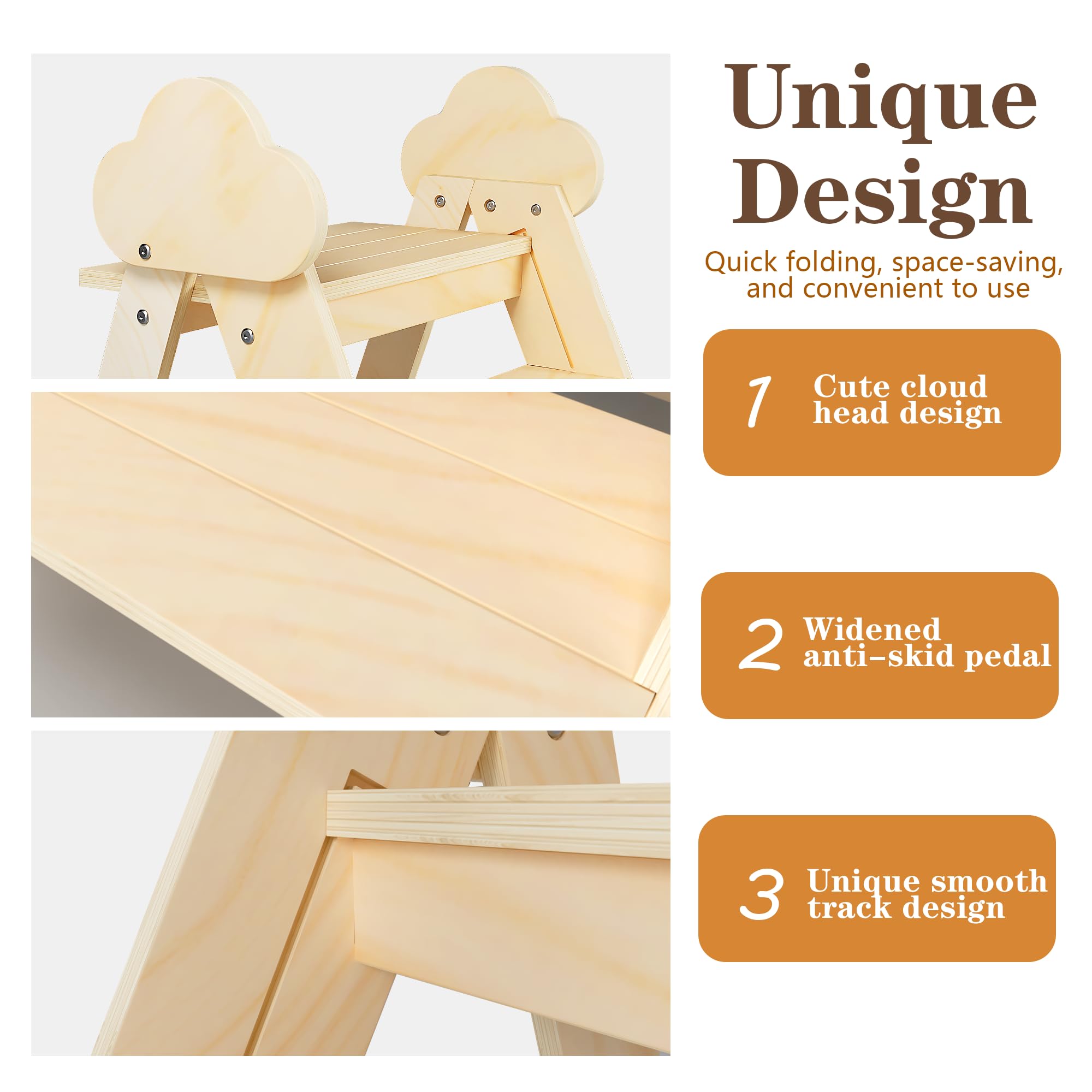 TinyHaven non-slip surface stool keeps little feet secure at sinks.