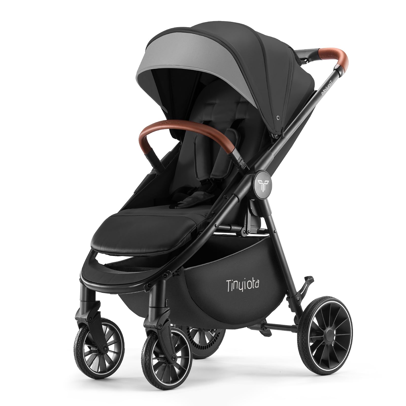 Tinyiota stroller aluminum frame offers durable support on daily strolls