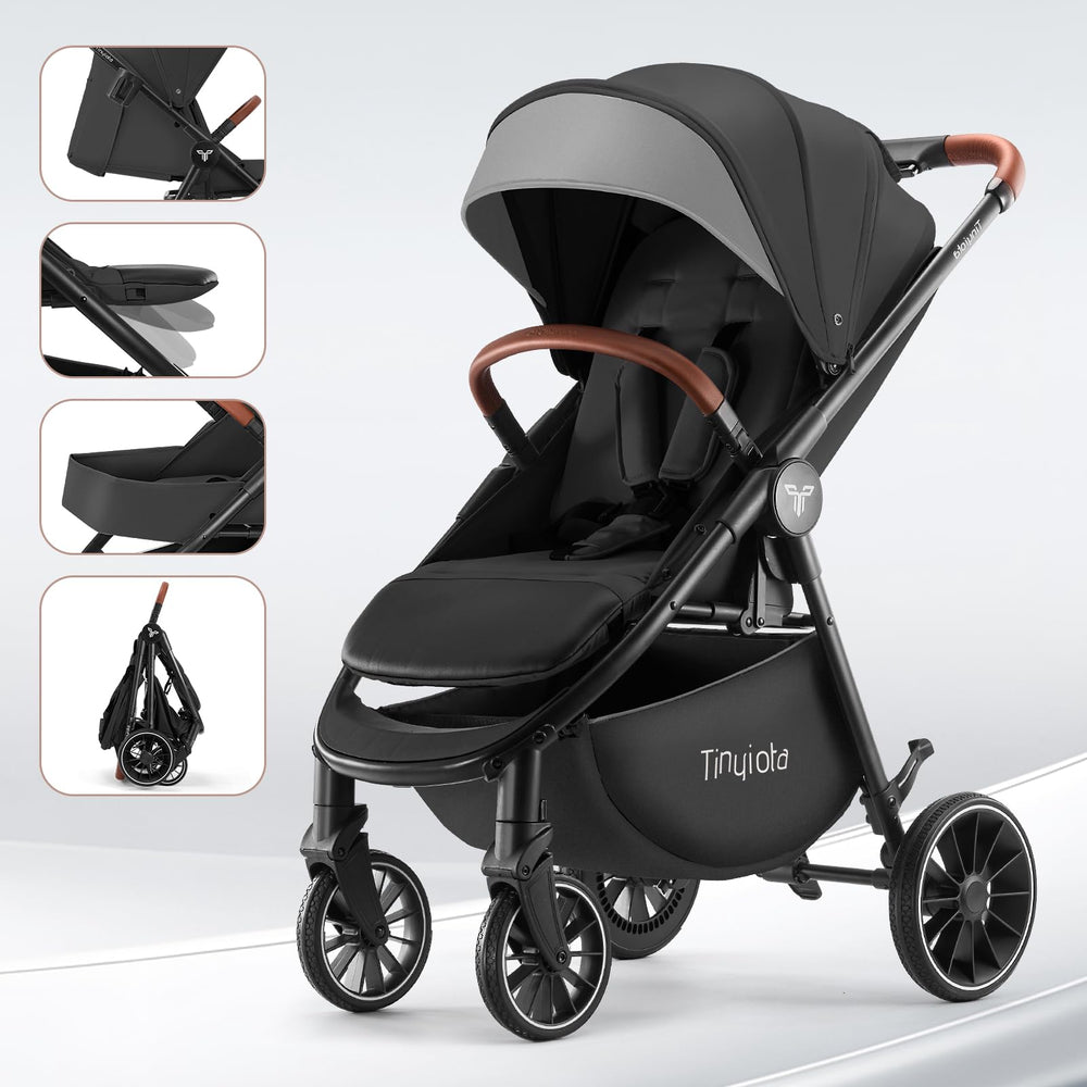 Tinyiota stroller cup holder and storage basket for convenient outings