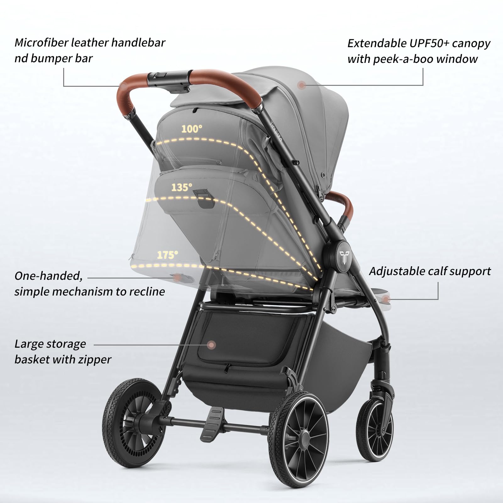 Tinyiota one-hand fold enables easy packing for travel or storage.