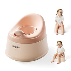 Tinyiota toddler potty with removable bowl for quick cleanup after use.