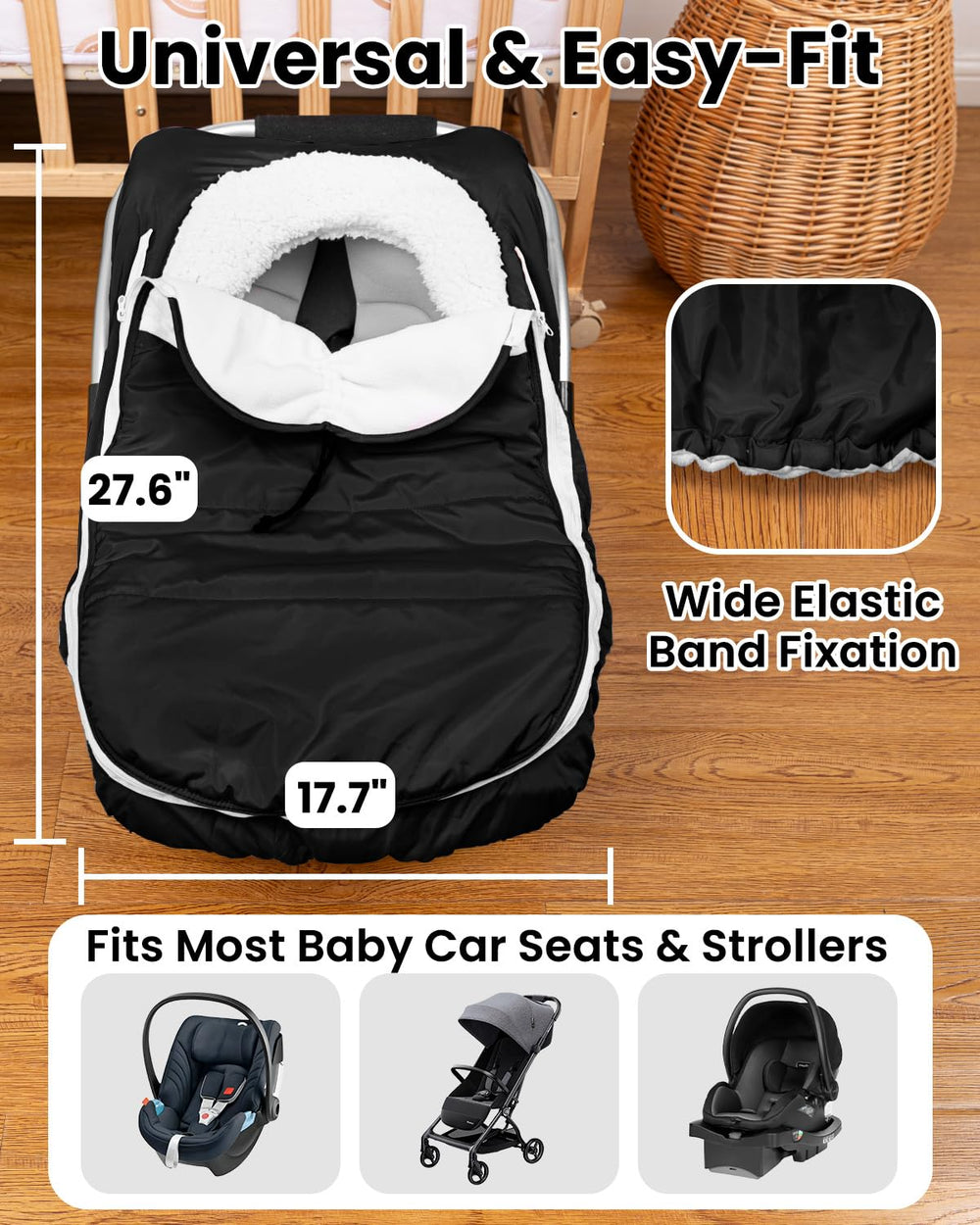 TinyPalsa carseat cover is easy to clean with wipes or machine wash.